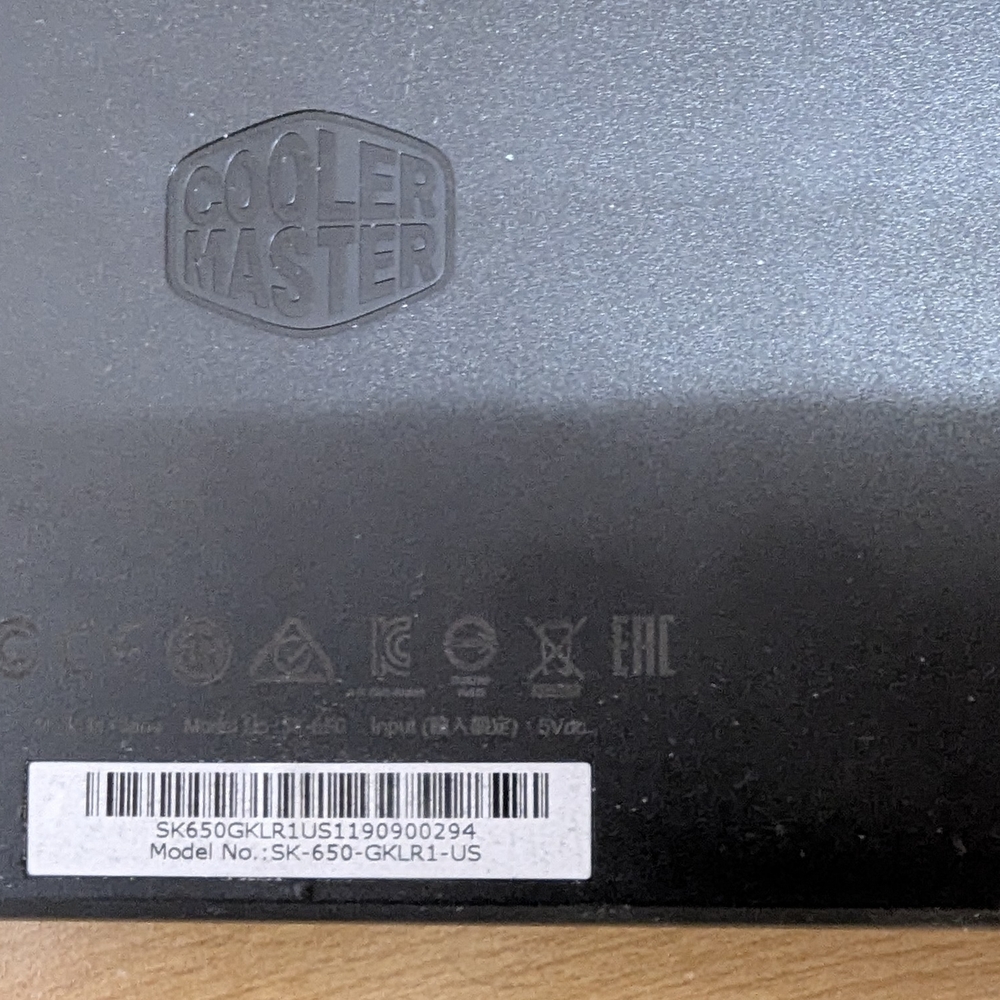 CoolerMaster Cherry MX Red Mechanical RGB Gaming Keyboard - Picture 3 of 5